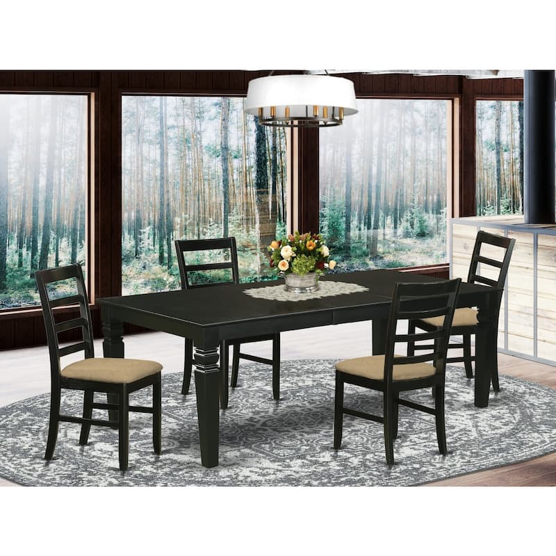 Dining Table Set for Kitchen - 9 Piece Rectangular Table & Chairs Set