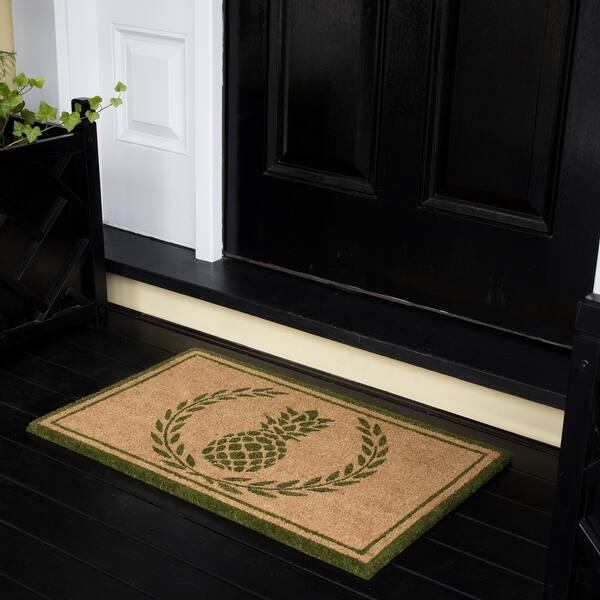 Erin Gates by Momeni Park Pineapple Handwoven Natural Coir Doormat 1