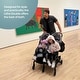 preview thumbnail 26 of 26, Mompush Lithe Double Stroller, Lightweight Side by Side Stroller for Newborn and Toddler, Easy Fold, Spacious Seats with Recline