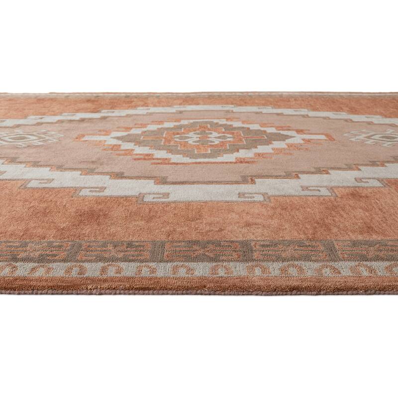 Terra by Obeetee Reverie Medallion Copper Rug