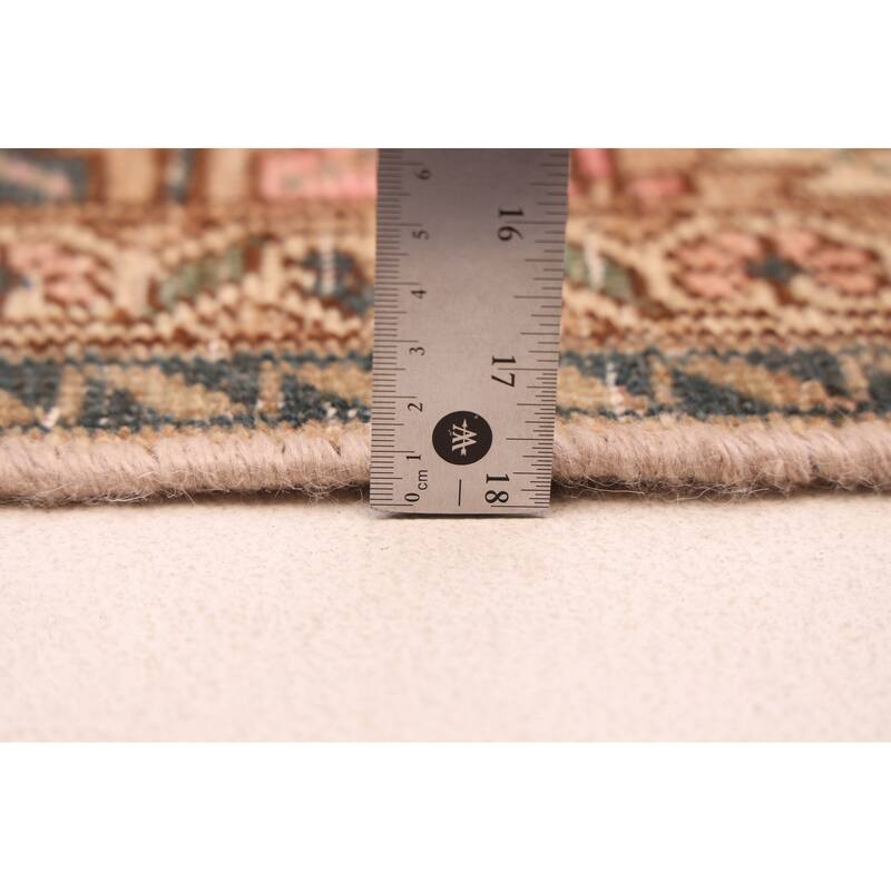 ECARPETGALLERY Hand-knotted Antalya Vintage Tan Wool Rug - 5'0 x 7'8