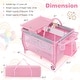 preview thumbnail 3 of 8, Gymax Portable Foldable Baby Playard Playpen Nursery Center w/