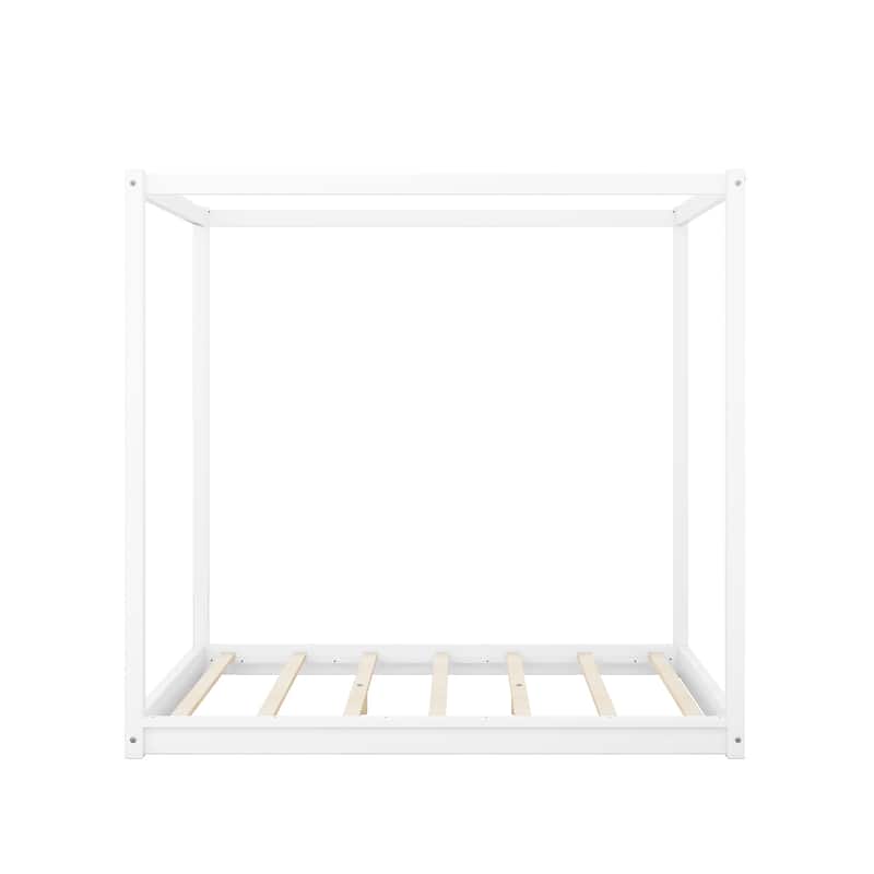 Canopy Platform Bed with Support Legs