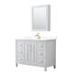 Option White, Gold Trim, White Cultured Marble Top