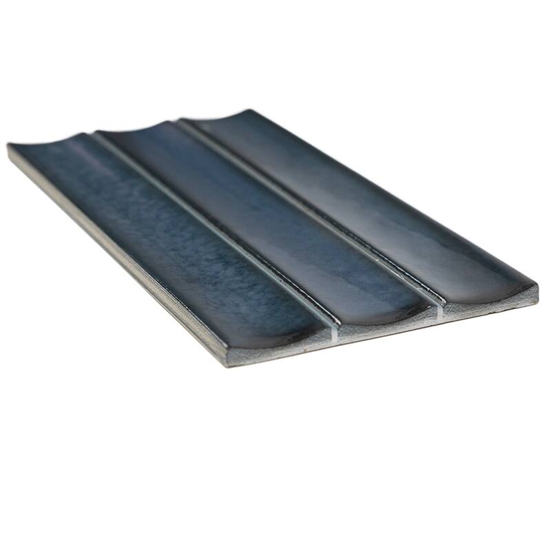 The Tile Life Sakura Fluted 4.5x9 Porcelain Wall Tile