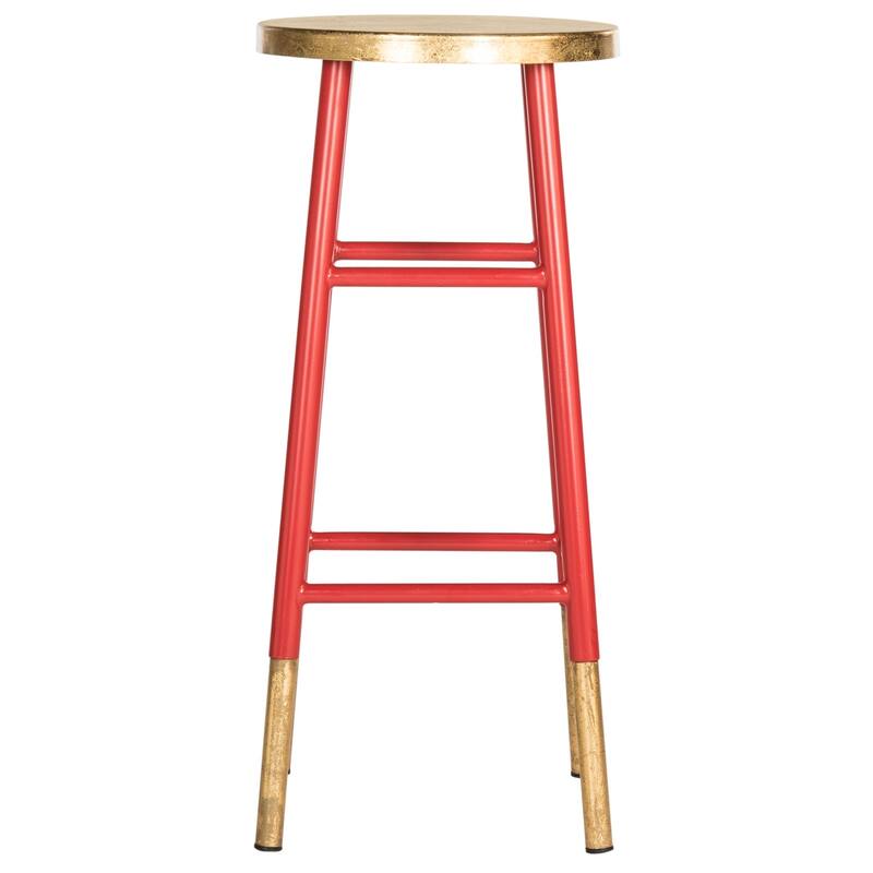 SAFAVIEH Rosita 30-inch Navy/ Gold Bar Stool - 13.5" x 13.5" x 30" - 14Wx14Dx30H