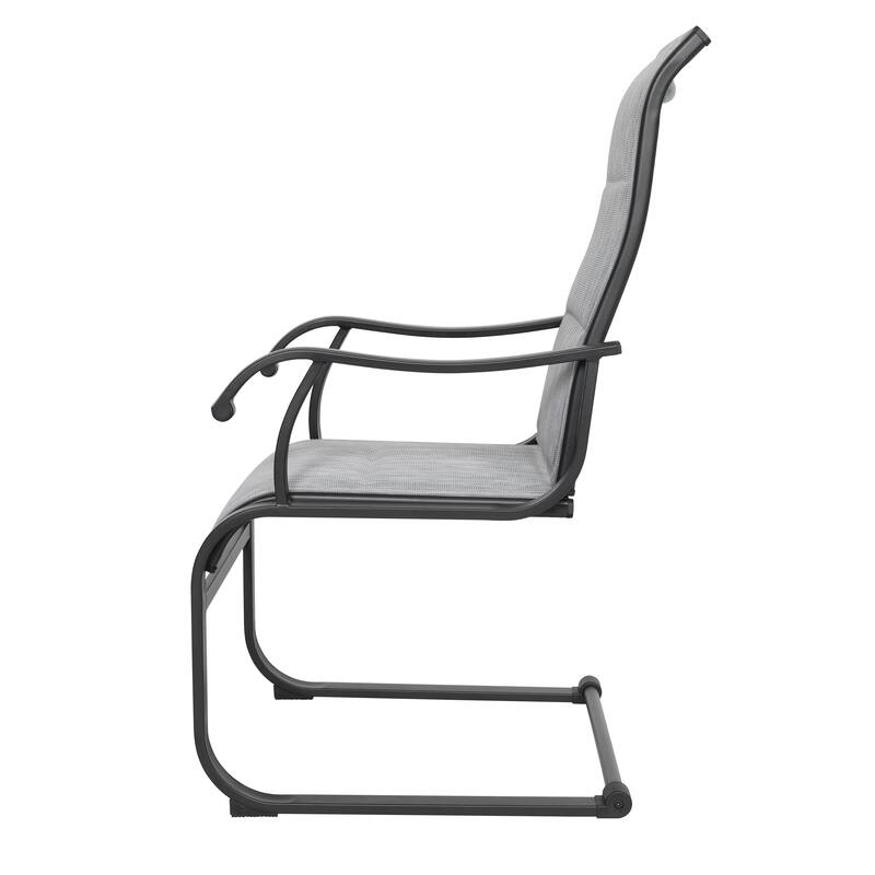 3-Piece Outdoor Bistro Set, Breathable Textilene, Durable Iron Frame