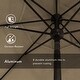 preview thumbnail 54 of 99, Pompano 9ft Crank Lift Push Button Tilt Round Patio Umbrella by Havenside Home, Base Not Included