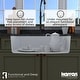 preview thumbnail 29 of 65, Karran Undermount Quartz 32 in. Single Bowl Kitchen Sink Kit