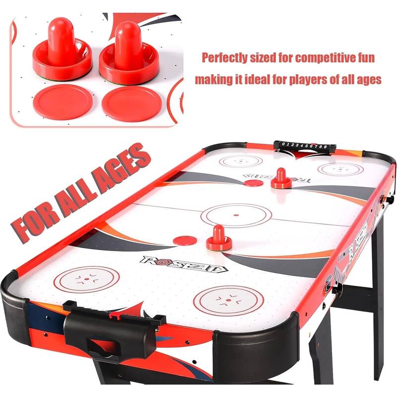 ROSEED Full Size Air Hockey Table Durable Easy to Assemble Fun