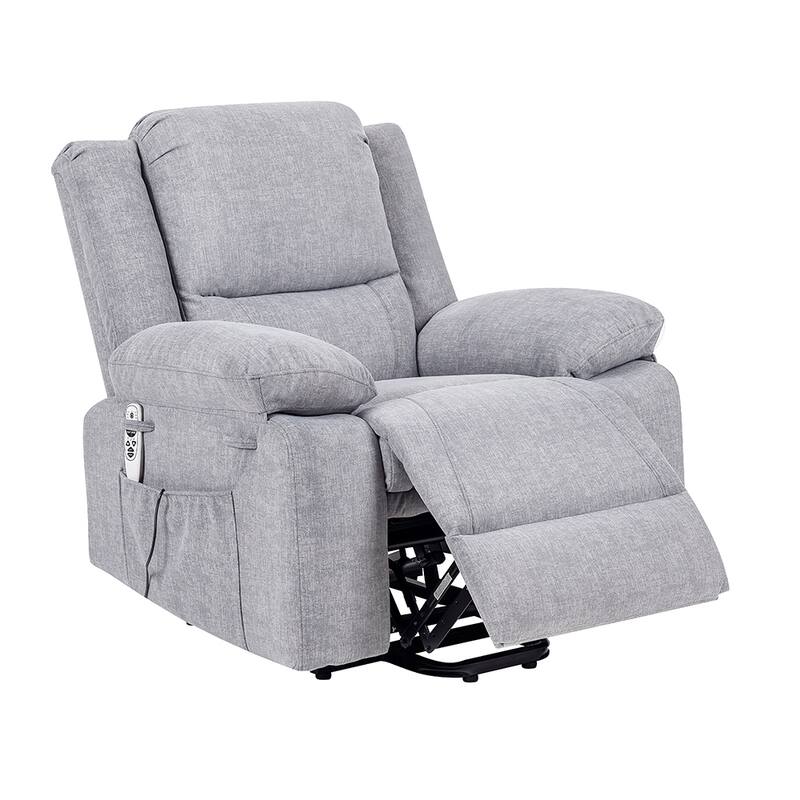 Electric Massage Power Recliner Chair, Multi-function Lifting, Timing - LightGrey