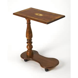 Handmade Butler Delicate Wood Inlay Tray Table