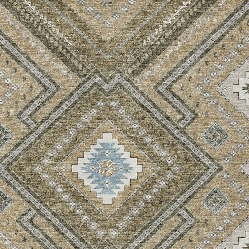 HomeRoots Tribal Transitional Rectangle Outdoor Rug