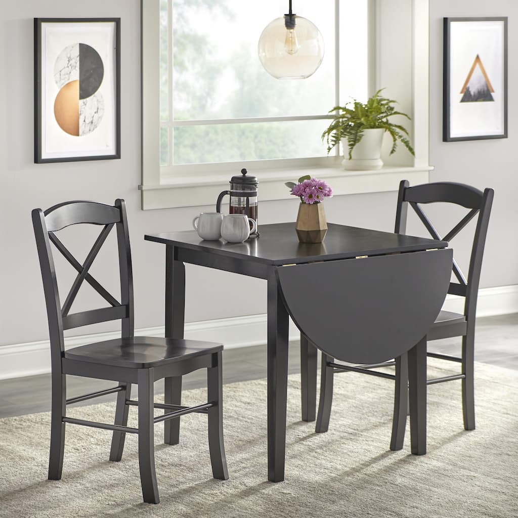 Simple Living Country Cottage Drop Leaf 3-piece Dining Set