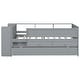 preview thumbnail 8 of 25, Wood Twin Size L-Shaped Loft Bed with Ladder and 2 Built-in L-Shaped Desks