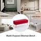 preview thumbnail 86 of 92, Velvet Storage Ottoman Bench with gold legs and Nailhead Trim for Bedroom/End of Bed/Entryway/Window