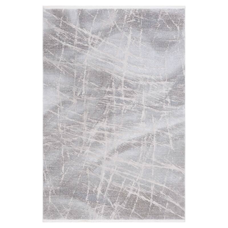 SAFAVIEH Platinum Arta Glam Abstract Rug - 5'3" x 7'6" - Grey/Light Grey