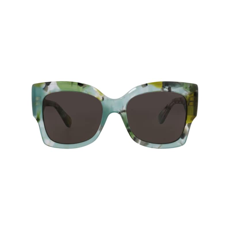 Chloé Square-Frame Recycled Acetate Sunglasses - Green Green Grey - Multi - Grey Lens