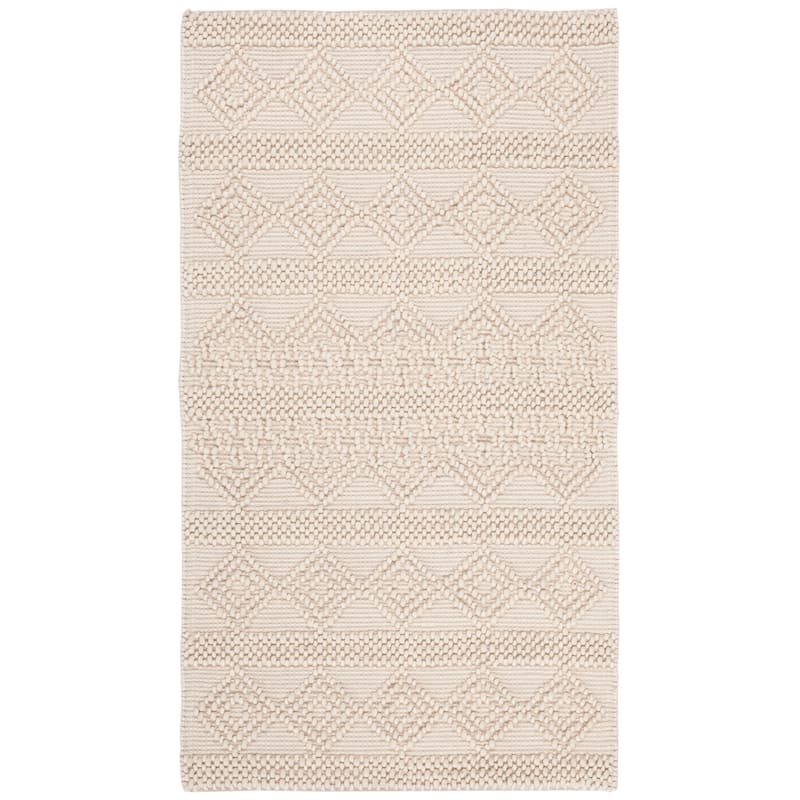 SAFAVIEH Handmade Natura Annedorte Wool Rug - 2' x 5' - Ivory - Rectangle