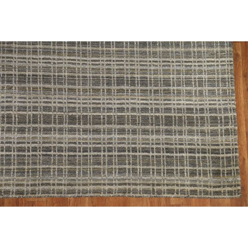 Hand Knotted Oriental 100% Wool Carpet Modern All-Over Multi-Colored Gabbeh Area Rug - 7' 9'' X 5' 5''