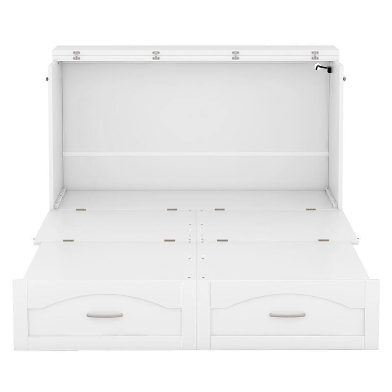 Murphy Bed Wall Bed with Drawer and a Set of Sockets & USB Ports