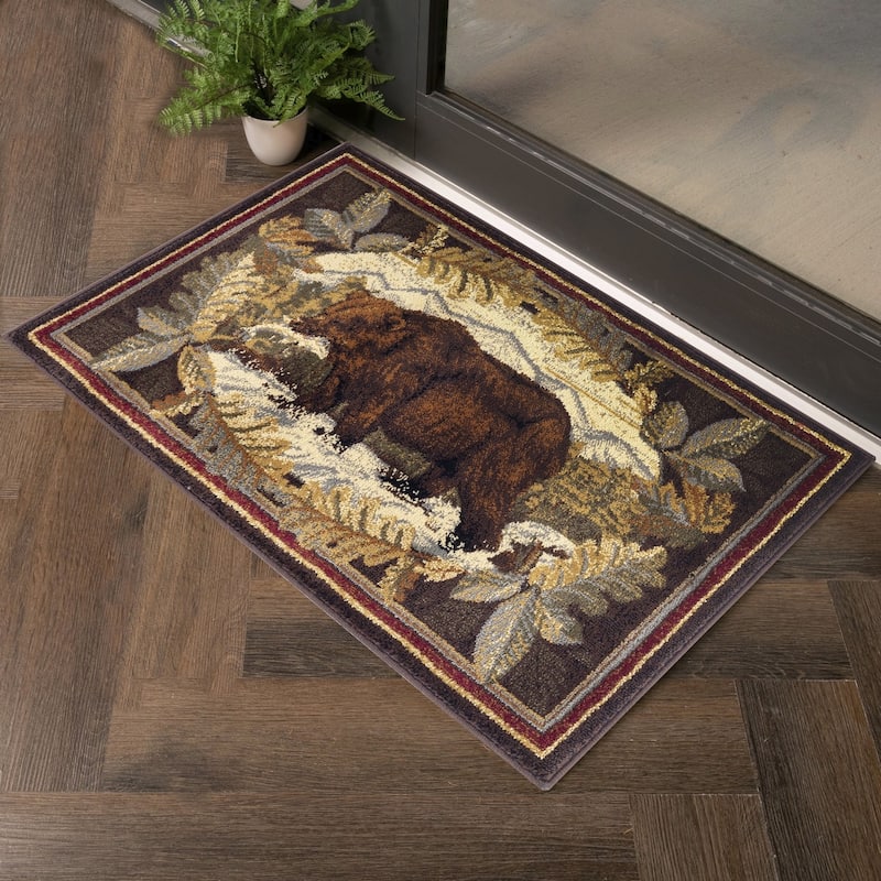 Nature's Nest GC_CBL3008 Multi Lodge Area Rug
