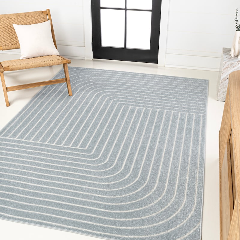 JONATHAN Y Aarhus Minimalist Angle Geometric Ivory/Cream Area Rug