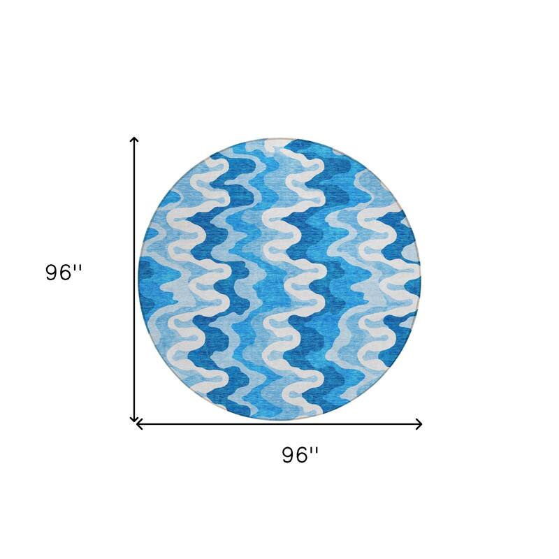 HomeRoots Abstract Transitional Rectangle Outdoor Rug