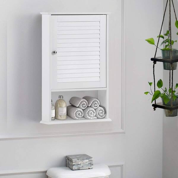 Shop 27 5 H Wall Hanging Bathroom Storage Cabinet Overstock