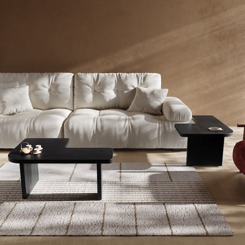 Free-assembly coffee table - Black