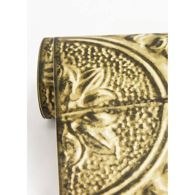 InHome Restored Tile Brass Peel & Stick Backsplash Tiles - 72in x 18in x 0.025in