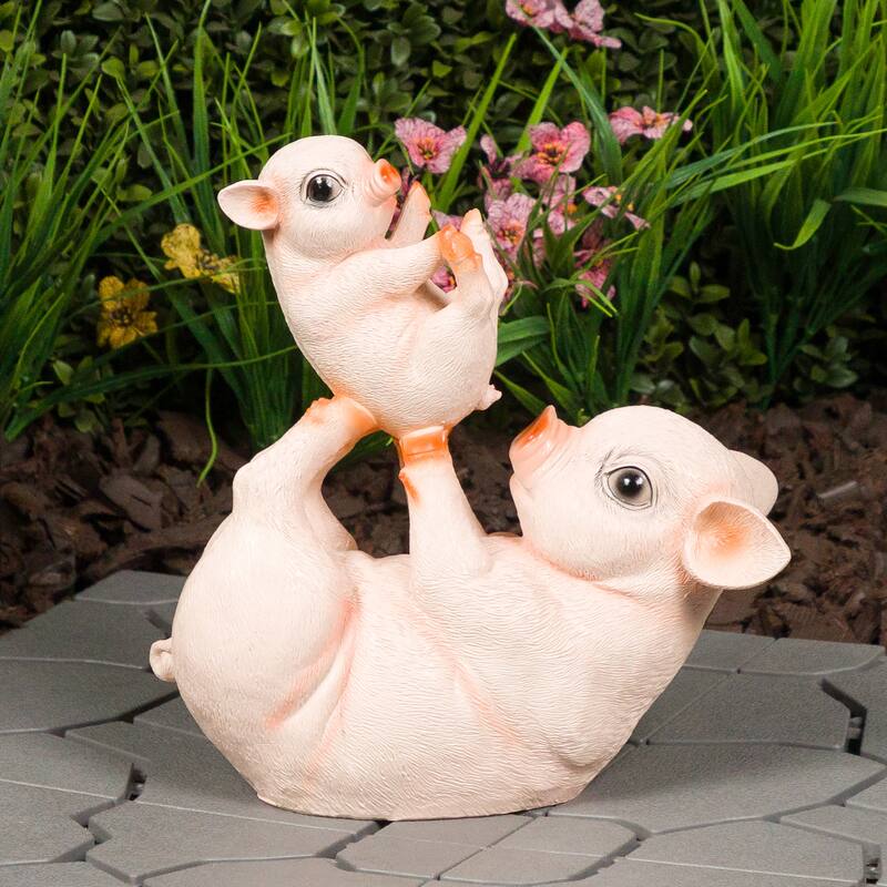 Playful Pigs Statue