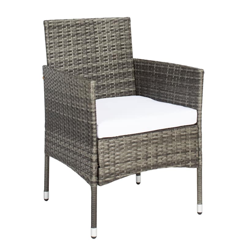 SAFAVIEH Outdoor Amiyah 4-Piece Conversation Patio Set - 42W x 33D x 23H