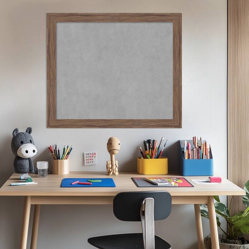 Amanti Art Pia Medium Brown Narrow Framed