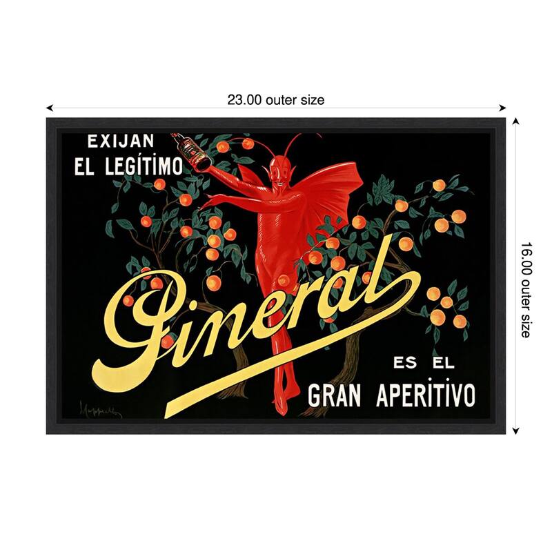Exijan El Legitimo Pineral, 1912 by Leonetto Cappiello (23 x 16 in.), Framed Canvas Wall Art Print