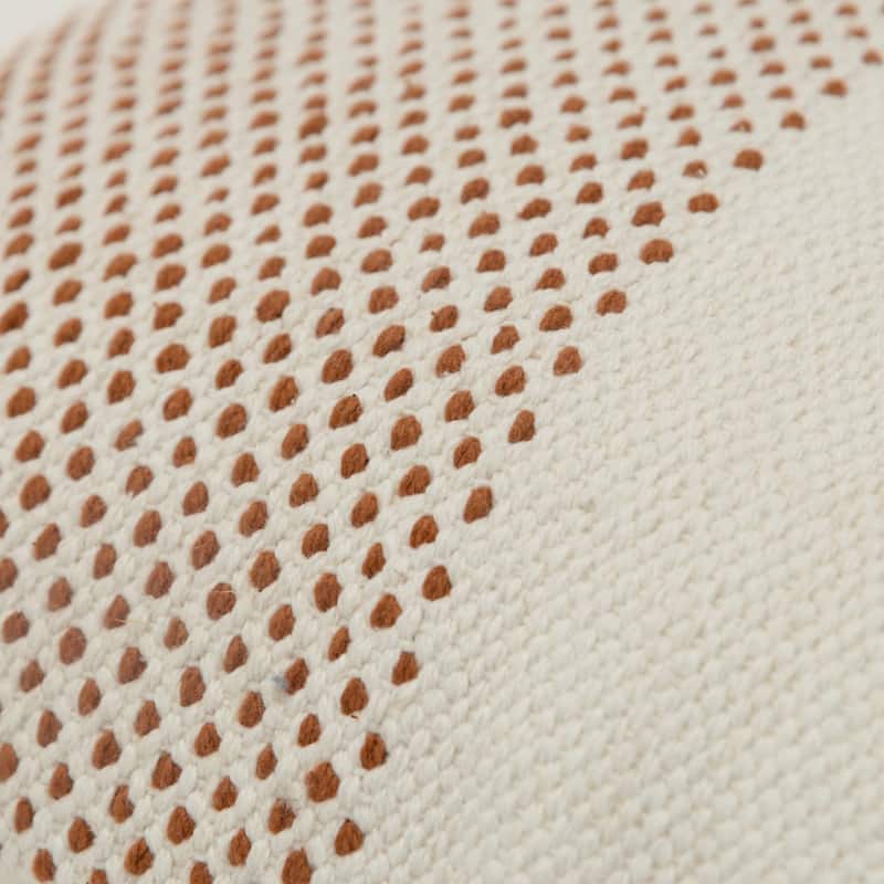 Rizzy Home Transitional Natural Decorative Pillow Cover 14"x20"