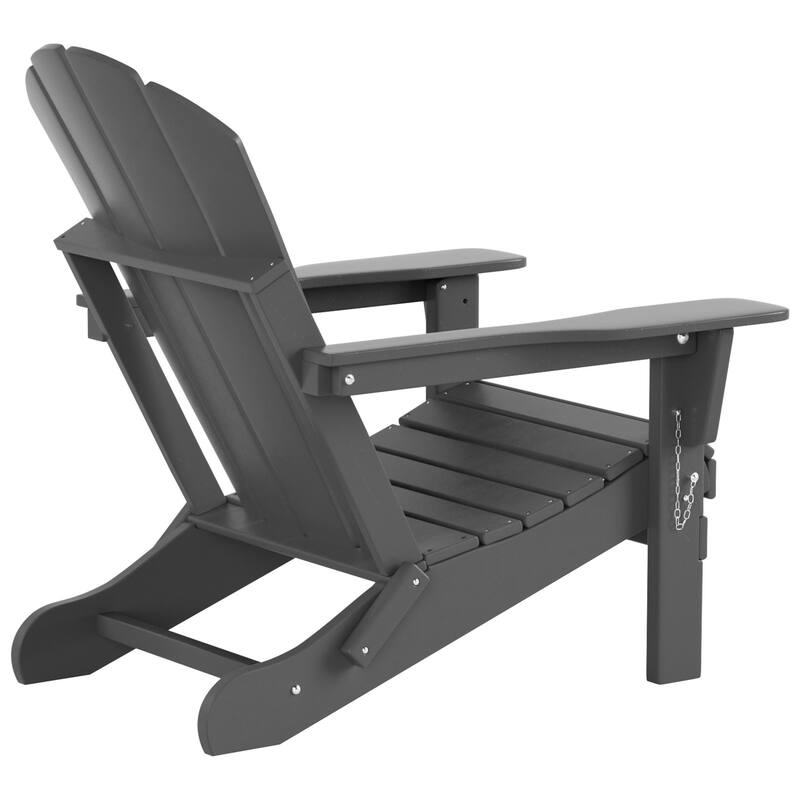 POLYTRENDS Laguna All Weather Poly Outdoor Adirondack Chair - Foldable (Set of 4)