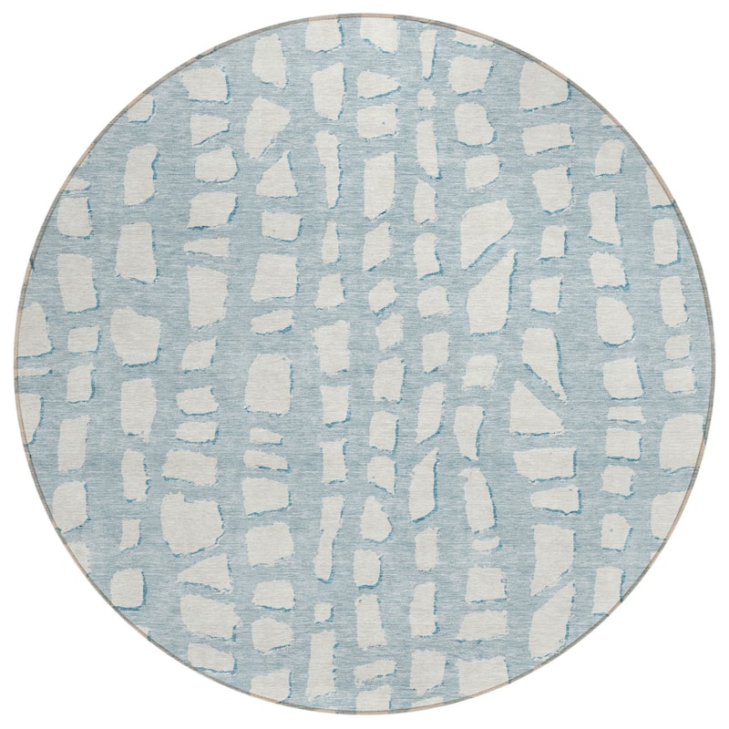 HomeRoots Abstract Transitional Rectangle Outdoor Rug