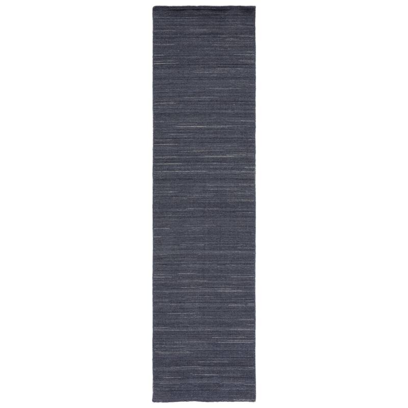 SAFAVIEH Handmade Kilim Eilen New Zealand Wool Rug - 2'3" x 9' Runner - Dark Grey