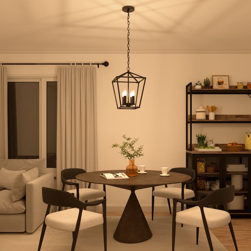Acroma 4 Light 12In Lantern Square Pendant-UL