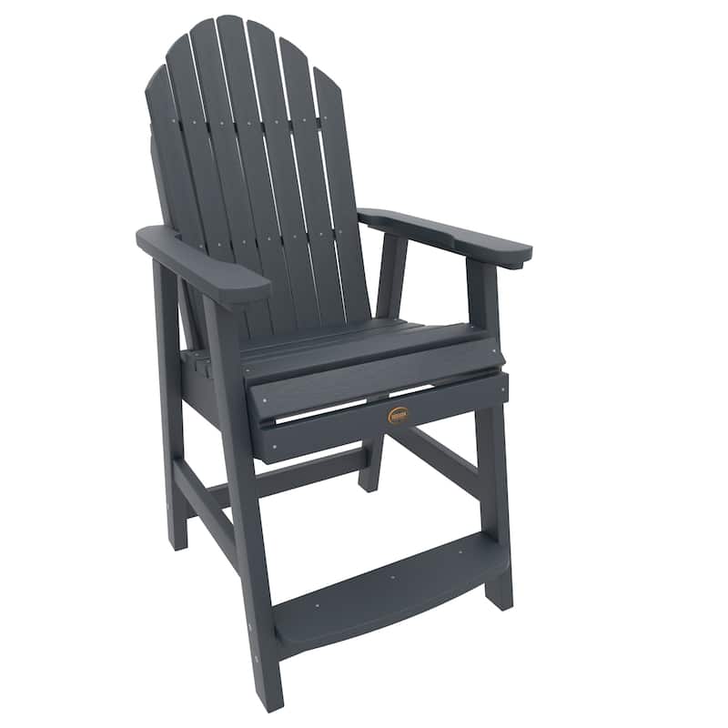 HIGHWOOD Commercial Grade Muskoka Adirondack Counter Height Dining Chair - Federal Blue