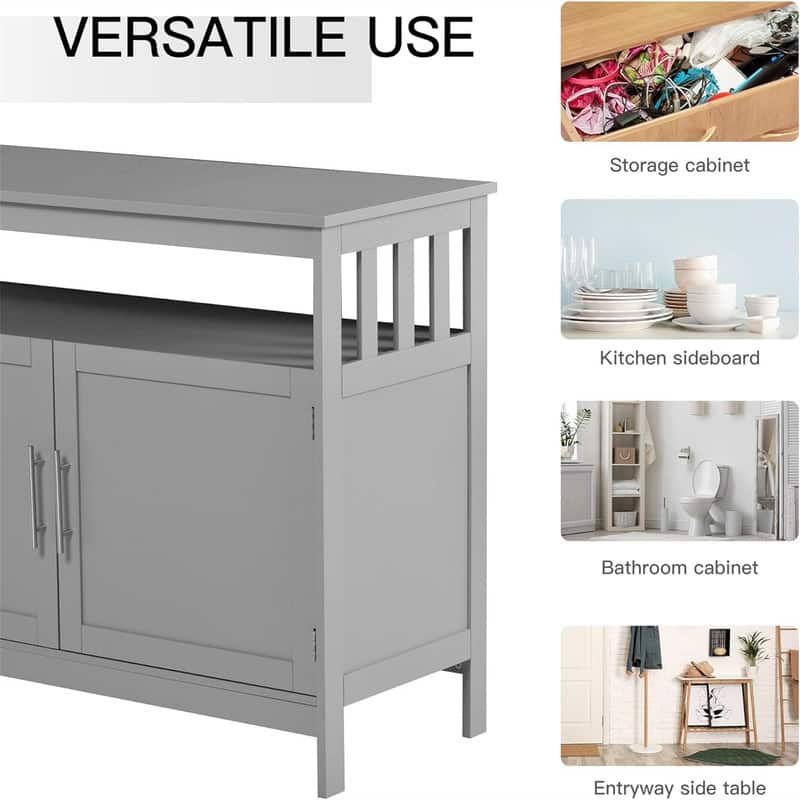 Sideboard Buffet Cabinet - 39.25"D x 17"W x 31.5"H