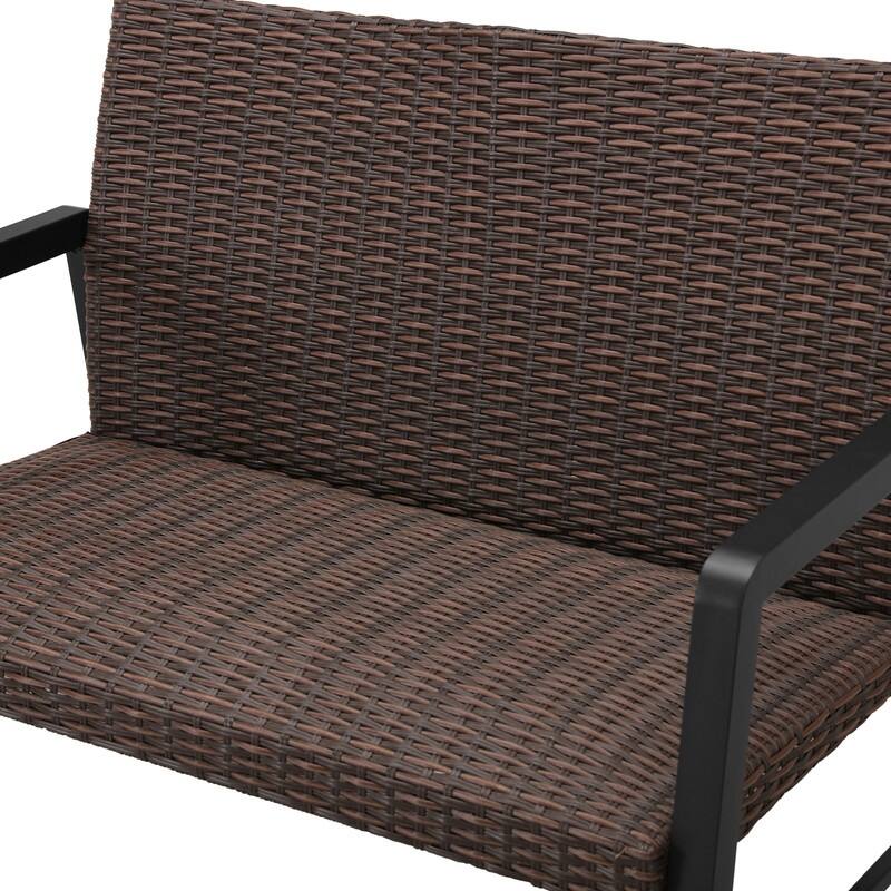 Patio Festival 2-Piece Outdoor Fast-Drying Loveseat Coffee Table Set
