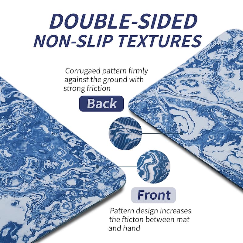 72x24" Extra Thick TPE Yoga Mat,Non-Slip Professional for Pilates Home