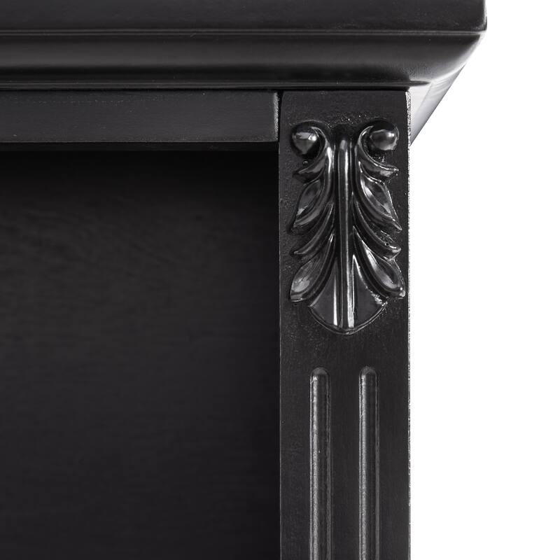 Farmhouse 2-Drawer Dresser Nightstand with Charging Station, USB Ports, Open Shelf & Solid Wood Legs