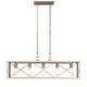 preview thumbnail 45 of 68, Kiro 5-light Farmhouse Linear Chandelier Faux Wood Dining Lighting with UL Certified - 36''