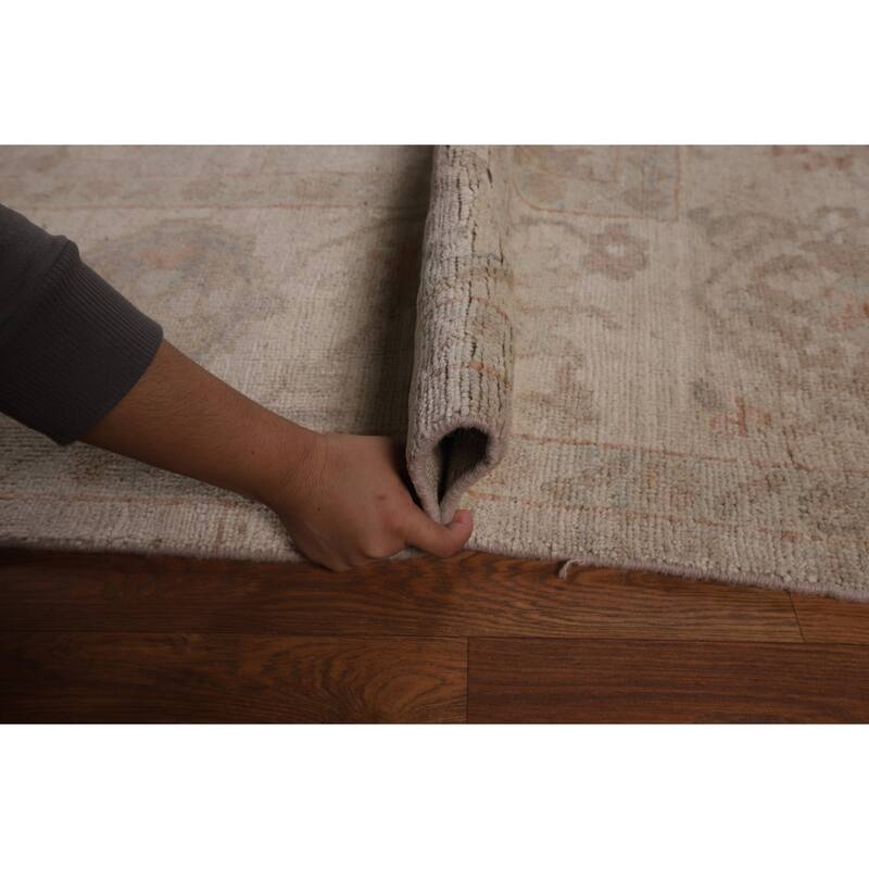 Oushak Turkish Area Rug Vegetable Dye Handmade Wool Carpet - 8'3"x 9'8"