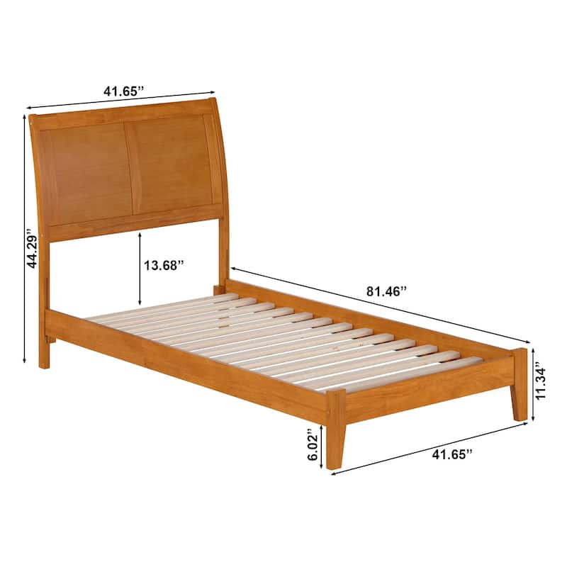 AFI, Portland Solid Wood Low Profile Platform Bed