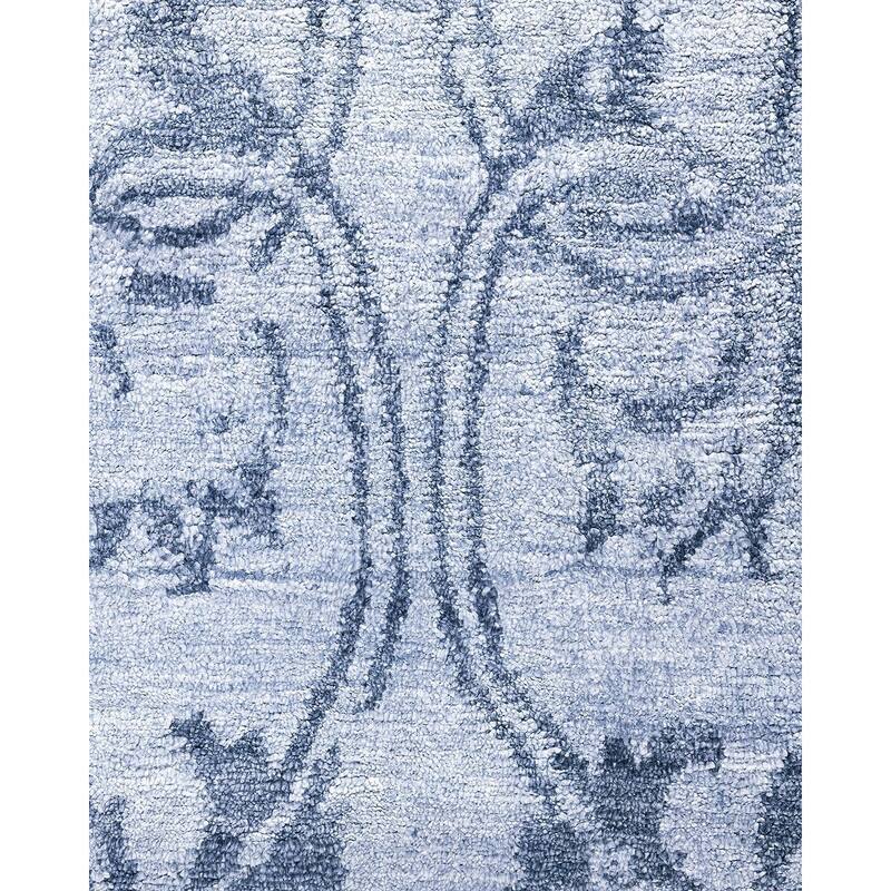 Modern One-of-a-Kind Hand-Knotted Area Rug - Gray, 9' 2" x 12' 2" - 9' 2" x 12' 2"