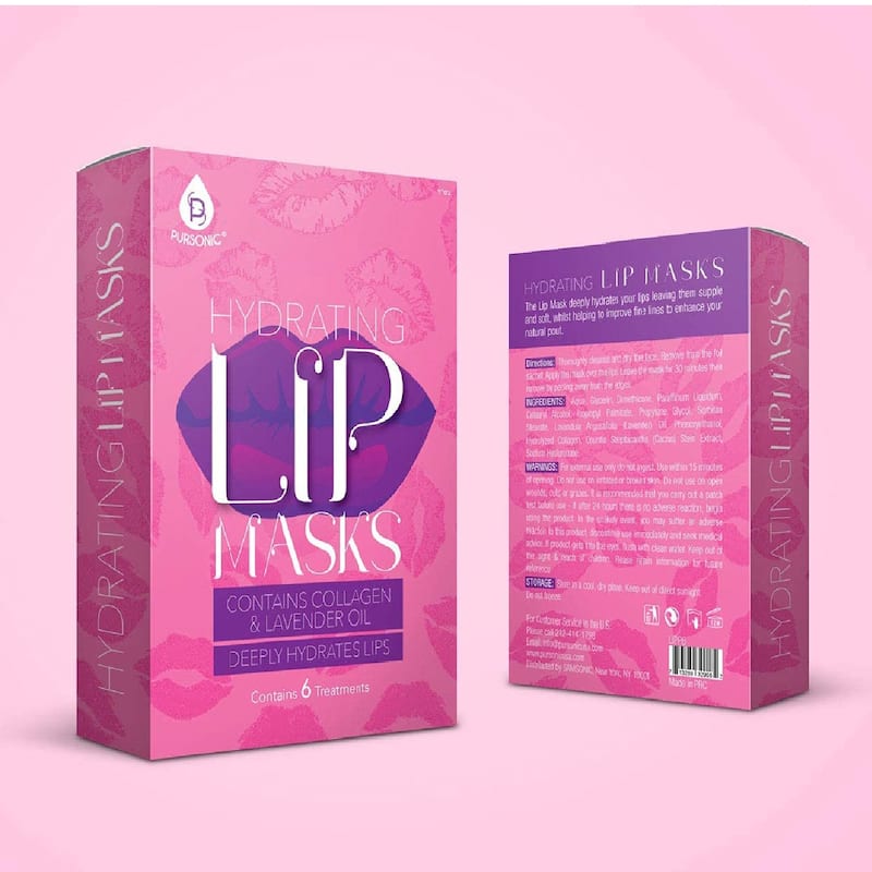 Pursonic Hydrating Lip Masks (Pack of 6)